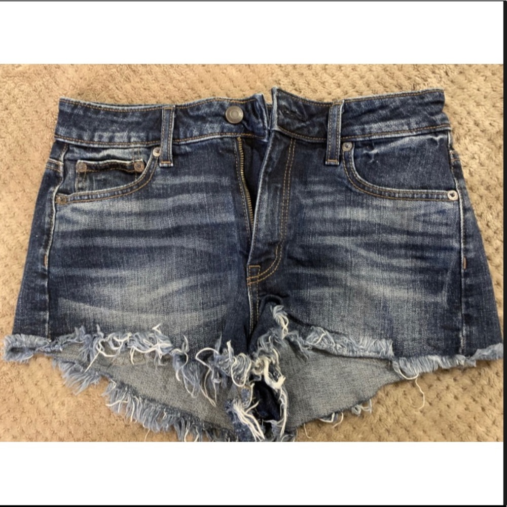 high rise jean shorts size 4